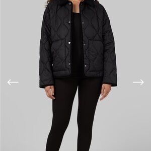 32 Degrees Black Bomber Jacket with Sleek Design
